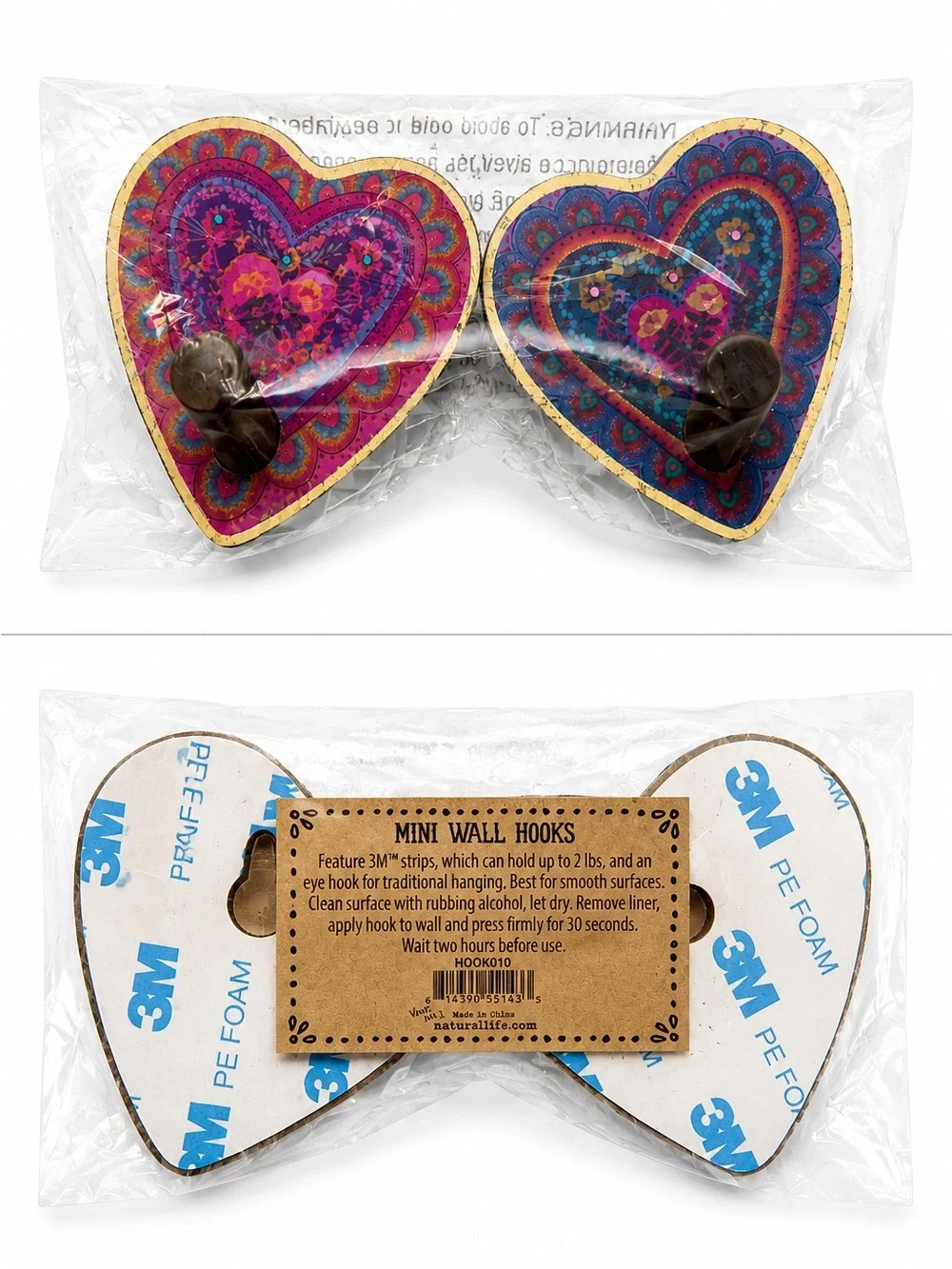 Natural Life Boho Heart Bundle Air Freshener Wall Hooks Spoon Rest